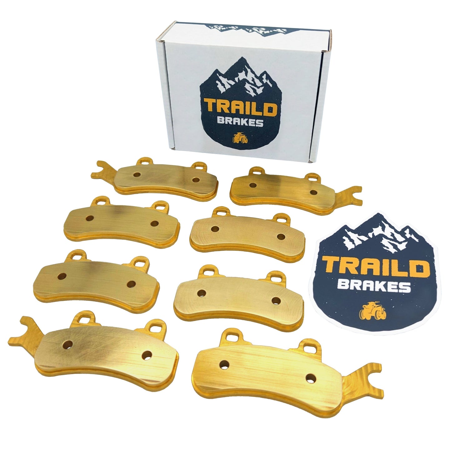 Can-Am Defender MAX HD7 HD8 HD9 HD10 HD11 6x6 & PRO 2017-2026 Front & Rear Brass Brake Pad Set
