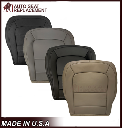 2015 - 2022 GMC Canyon & Canyon Denali (PERFORATED) Replacement Bottom Seat Covers in Jet Black OR Gray / Dune Tan: Choose your side