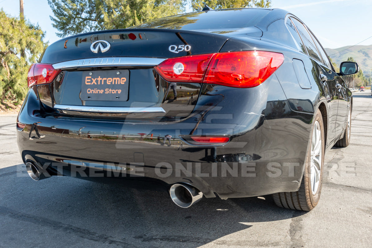 2014-Present Infiniti Q50 Mid Pipe Muffler Delete Axle Back Exhaust Kit