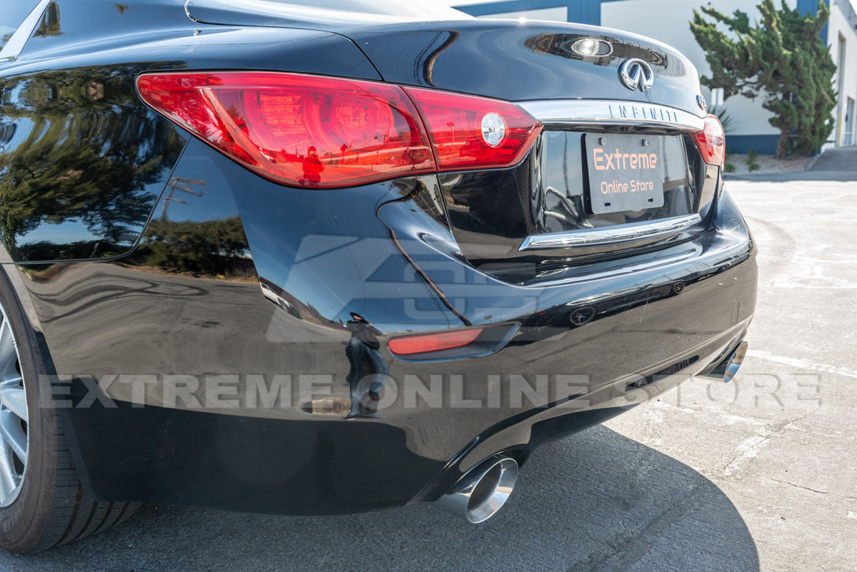 2014-Present Infiniti Q50 Mid Pipe Muffler Delete Axle Back Exhaust Kit