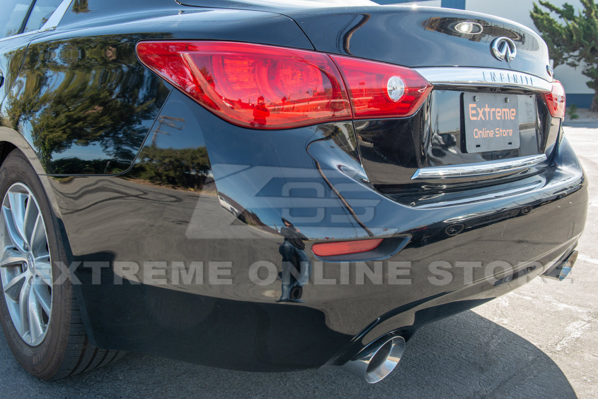 2014-Present Infiniti Q50 Mid Pipe Muffler Delete Axle Back Exhaust Kit