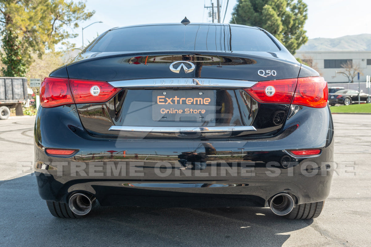 2014-Present Infiniti Q50 Mid Pipe Muffler Delete Axle Back Exhaust Kit