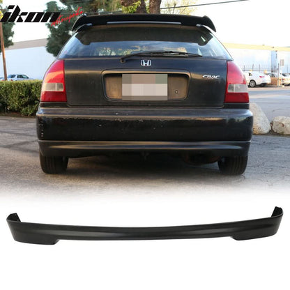 Fits Honda Civic EK 99-00 3Dr PP Front + Rear Bumper Lip Spoiler