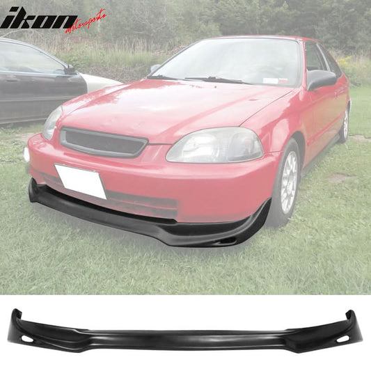 Fits 96-98 Civic 3D JUN Front Bumper Lip + Rear Bumper Lip Spats