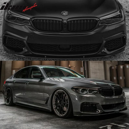 2017-2020 BMW G30 MP Style Front Lip & Side Sill & Type1 Diffuser