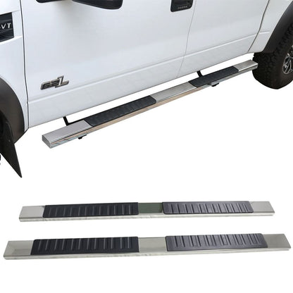 2019-2022 Chevy Silverado Sierra Double Cab 6in SS Side Step Nerf Bars