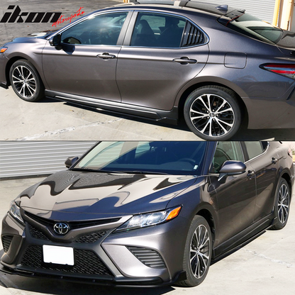 2018-2024 Toyota Camry IKON Matte Side Skirts & Rocker Panel