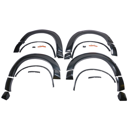 Fits 08-14 Challenger Front Bumper + Lip + Fender Flares + Headlights