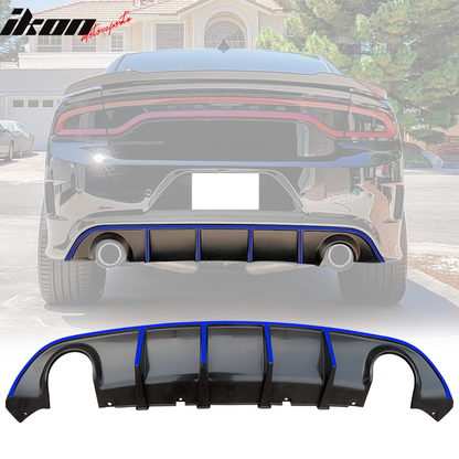 2015-2023 Dodge Charger SRT V3 Rear Diffuser with Reflective Tape PP