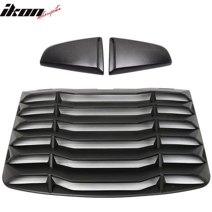 2003-2008 Nissan 350Z Black Rear Window Louver Side Vent ABS Plastic