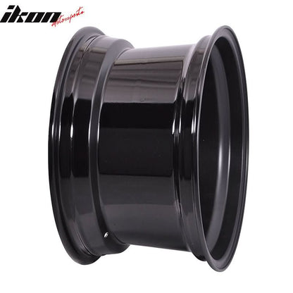 (4) 17X8.5 +25 5X100 / 5X114.3 Step Lip Deep Dish Mesh Wheels Rims