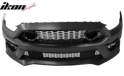 2015-2017 Ford Mustang Front Bumper Conversion W/ Chin Lip Grilles PP