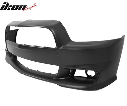 2011-2014 Dodge Charger Front Bumper Conversion Grilles SRT8 Style Bla