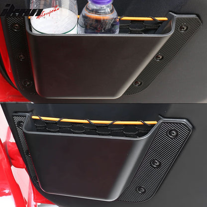 2021-2025 Ford Bronco 4-Door Black Door Storage Box TPE + ABS 4PCS