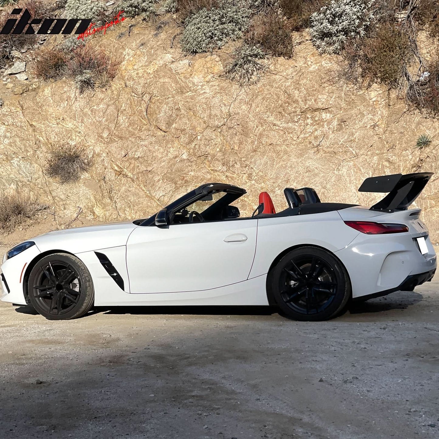 Universal 61'' GT Trunk Spoiler V1 Brackets V4A Legs + V4D Plates ABS