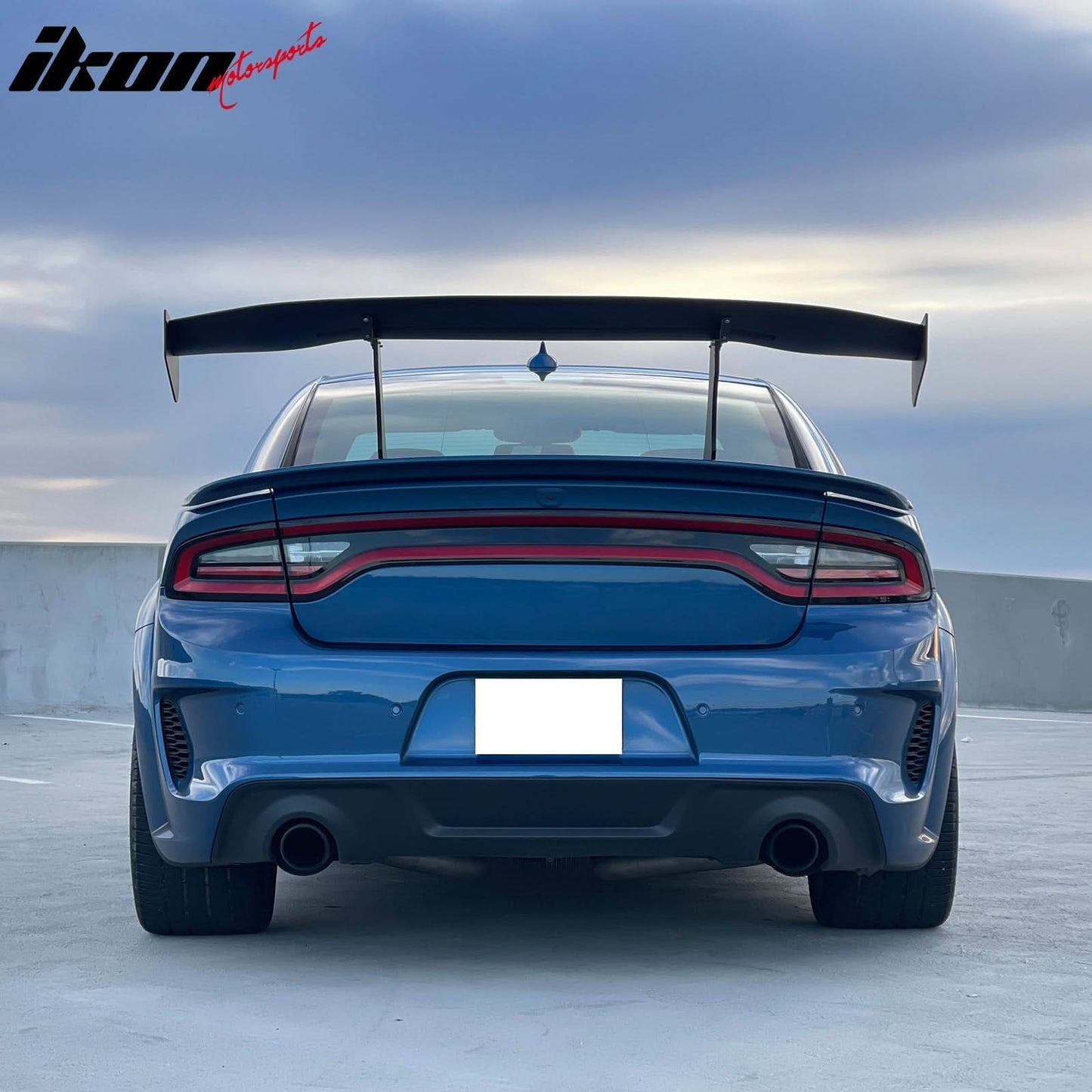 Universal 57'' GT Trunk Spoiler V1 Brackets V4B Legs + V4C Plates ABS