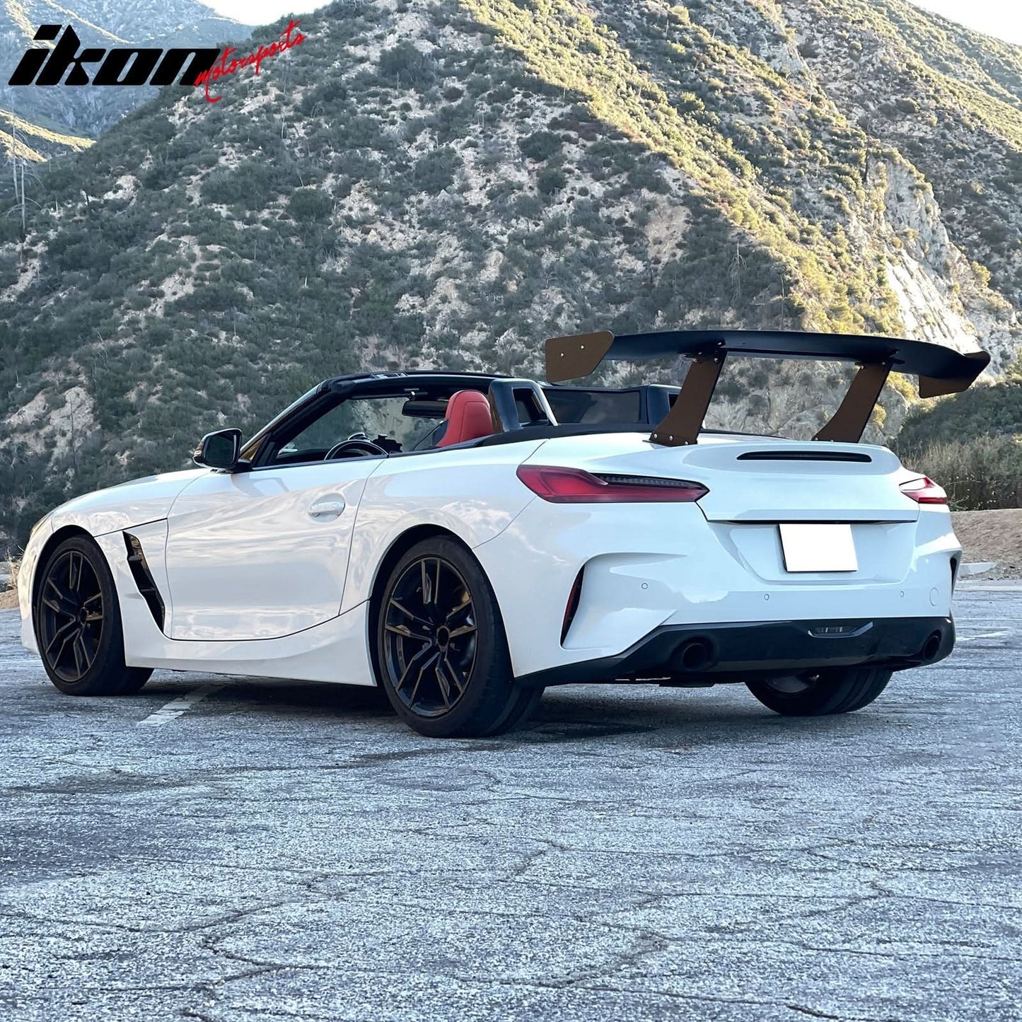 Universal 57'' GT Trunk Spoiler V1 Brackets V4C Legs + V4A Plates ABS