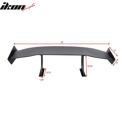 Universal 61'' GT Trunk Spoiler V1 Brackets V4A Legs + V4C Plates ABS