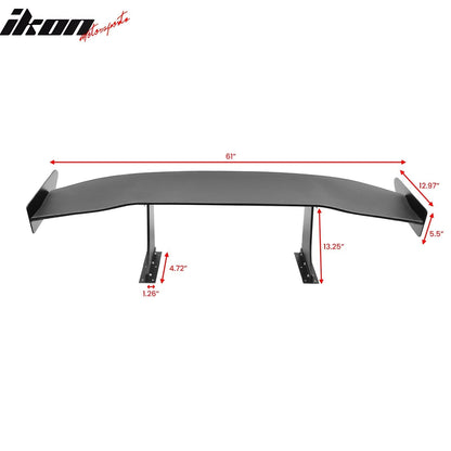 Universal 61'' GT Trunk Spoiler V1 Brackets V4C Legs + V4A Plates ABS