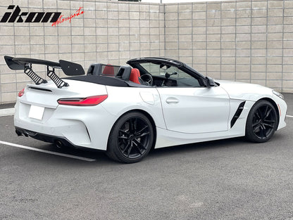 57'' 12" Height Drag Trunk Spoiler V2 Side Plates V3 Legs Carbon Fiber
