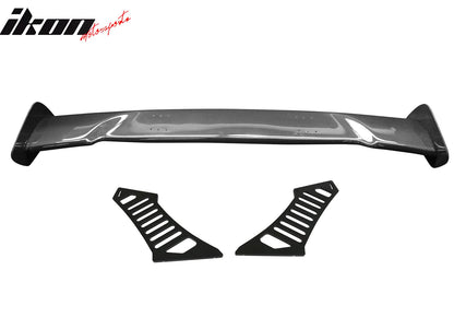 57'' 12" Height Drag Trunk Spoiler V2 Side Plates V3 Legs Carbon Fiber