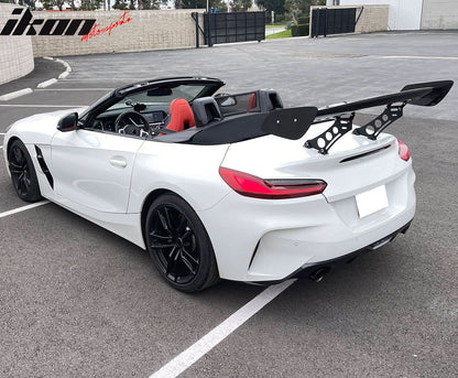 57'' 12" Height Drag Trunk Spoiler V2 Side Plates V5 Legs Carbon Fiber