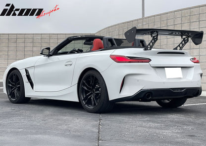 56"Inch GT Style Trunk Spoiler V3 Side Plates V5 Legs 3D Carbon Fiber