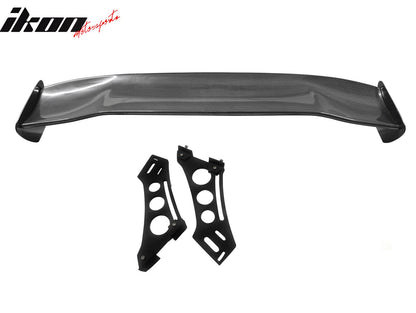 56"Inch GT Style Trunk Spoiler V3 Side Plates V5 Legs 3D Carbon Fiber