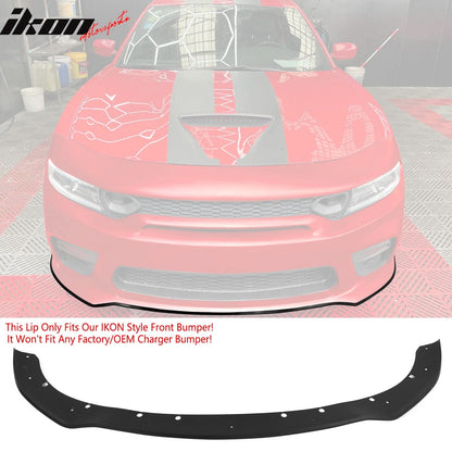 2015-2023 Dodge Charger Widebody SRT Bumper Cover Matte Black Lip PP