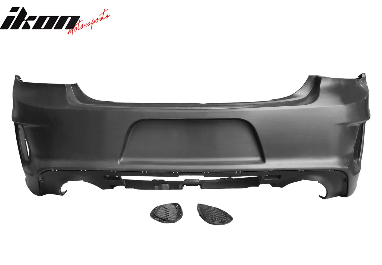 2020-2023 Dodge Charger Rear Bumper Cover + IKON Rear Diffuser Black P
