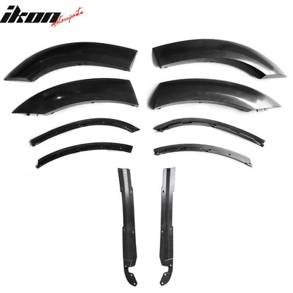 2015-2023 Dodge Charger IKON Matte Black Rear Bumper Cover Diffuer PP