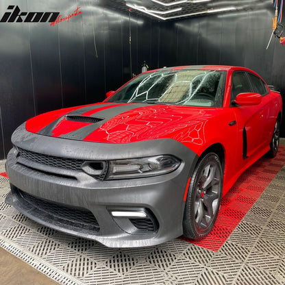 2015-2023 Dodge Charger Widebody SRT Black LED Front Bumper Kits PP