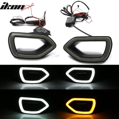 2015-2023 Dodge Charger Widebody SRT Black Front Bumper W/LED Light PP
