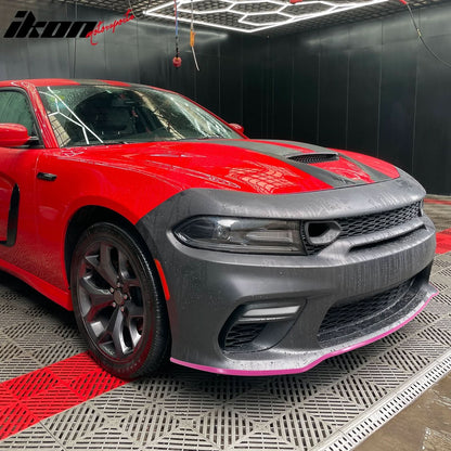 2015-2023 Dodge Charger Widebody SRT LED Front Bumper Cover Pink PP