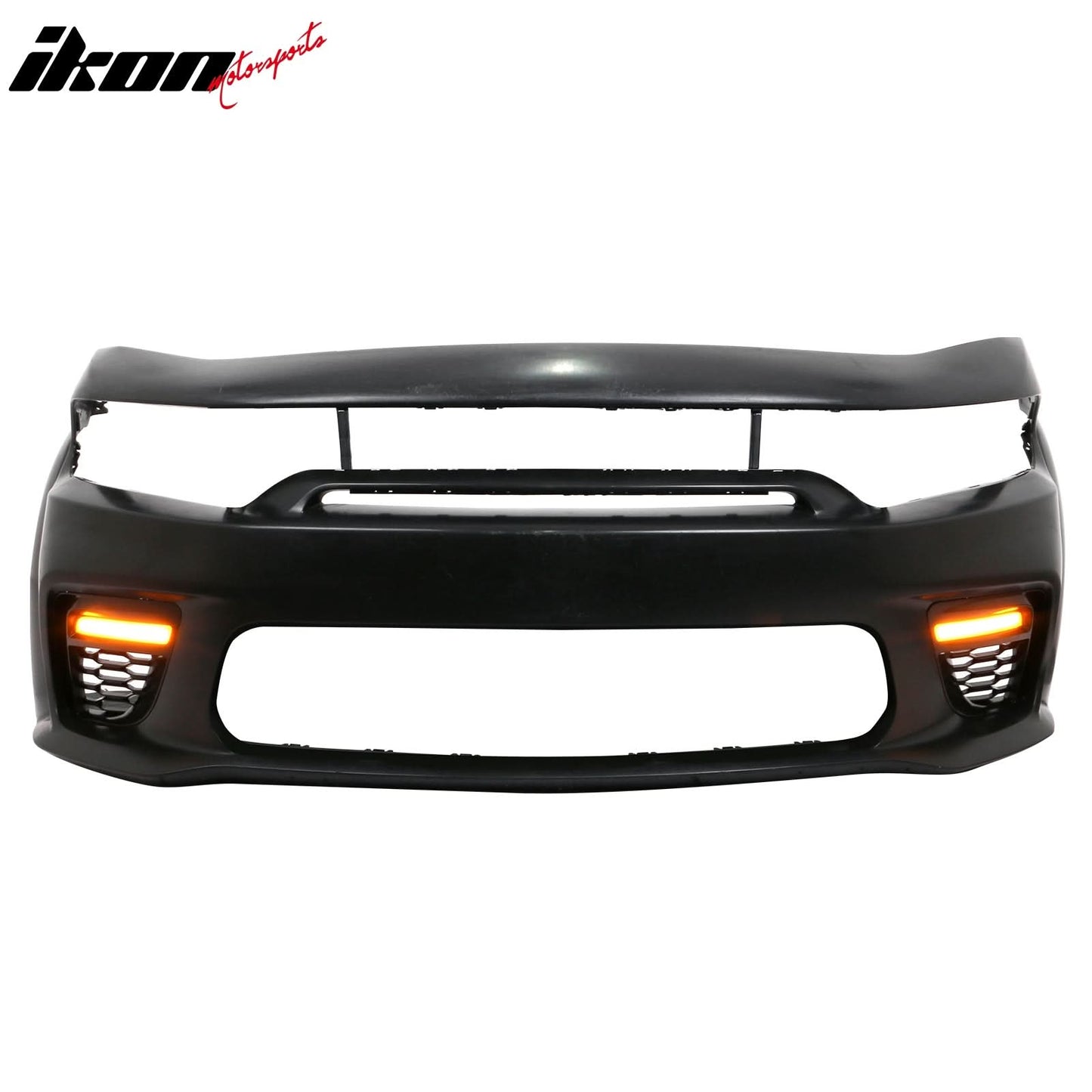 2015-2023 Dodge Charger Widebody LED Bumper Cover Matte Black Lip PP