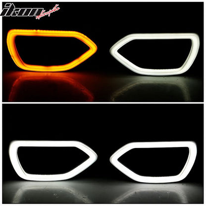 2015-2023 Dodge Charger Widebody SRT Bumper Cover Yellow Lip LED PP