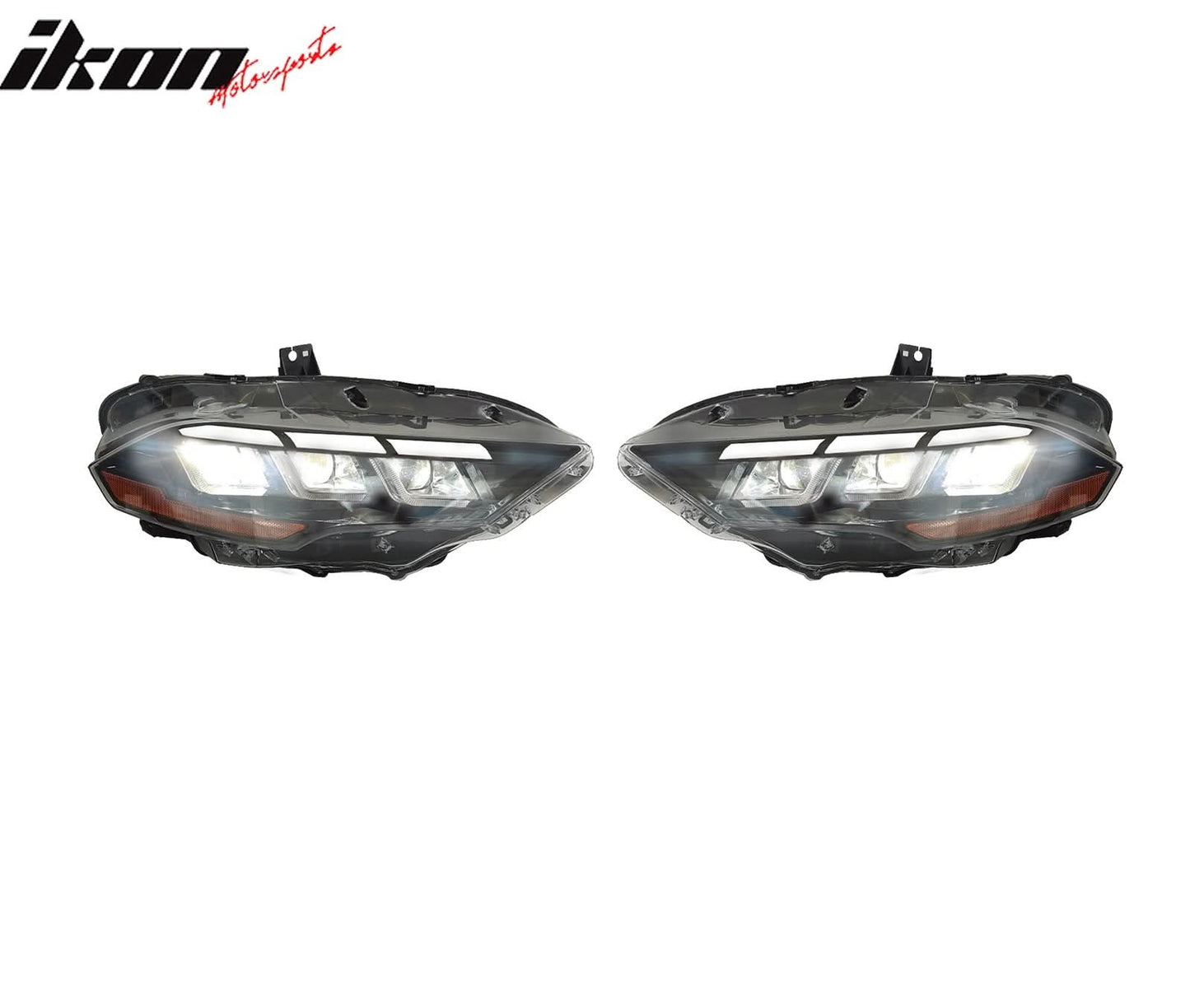 2018-2023 Ford Mustang Dark Horse Front Bumper Cover Kit Headlights PP