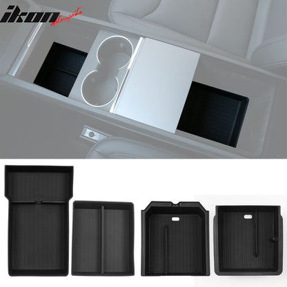 2024-2025 Tesla Model 3 Lower+Upper Center Armrest+Console Storage Box