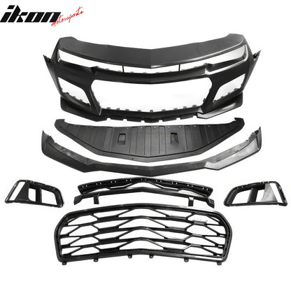 2010-2013 Chevy Camaro ZL1 Style Front Bumper Cover PP w/ Harnesses