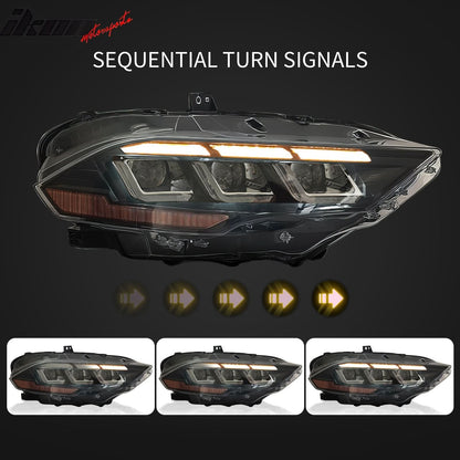 2018-2023 Ford Mustang Dark Horse Bumper Cover Switchback Headlight PP