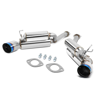 2003-2009 Nissan 350Z / G35 Axleback Exhaust Dual Burnt Tip Stainless Steel