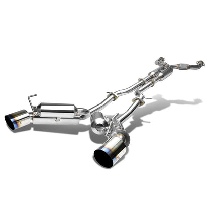 2009-2016 Nissan 370Z Catback Exhaust Dual Burnt Tip Stainless Steel