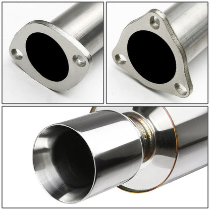 94-01 Acura Integra Catback Exhaust Single Rolled Tip Stainless Steel
