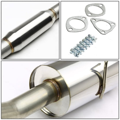 94-01 Acura Integra Catback Exhaust Single Rolled Tip Stainless Steel