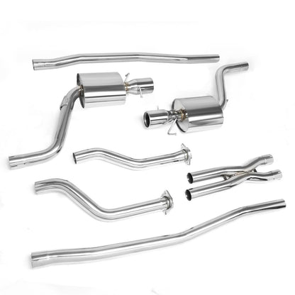 09-11 Cadillac CTS-V Catback Exhaust System Stainless Steel Dual Tip