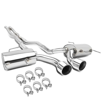 2009-2011 Cadillac CTS-V Dual Rolled Tip Catback Exhaust - Stainless Steel