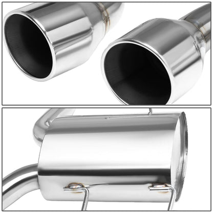 2009-2011 Cadillac CTS-V Dual Rolled Tip Catback Exhaust - Stainless Steel
