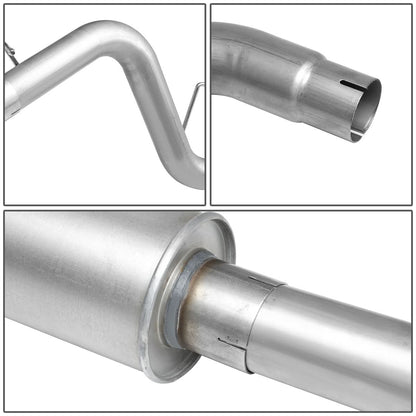 2005-2007 Dodge Dakota Catback Exhaust System Single Tip Stainless Steel