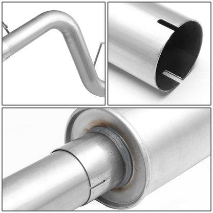2008-2012 Dodge Dakota Catback Exhaust Single Tip Stainless Steel