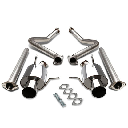 11-14 Ford Mustang 3.7L V6 Dual Tip Catback Exhaust Stainless Steel